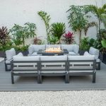Cheltenham Aluminium 8 Seater Sofa Set Including Fire Pit Table - Image 7