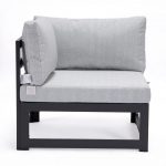 Cheltenham Aluminium 8 Seater U Shaped Sofa Set without Fire Pit Table - Image 9