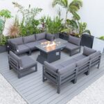 Cheltenham Aluminium 8 Seater Sofa Set Including Fire Pit Table - Image 3