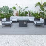 Cheltenham Aluminium 6 Seater Sofa Set Without Firepit - Image 4