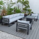 Cheltenham Aluminium 6 Seater Sofa Set Without Firepit - Image 5