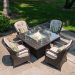 Wentworth 4 Seater Dining Set With Firepit