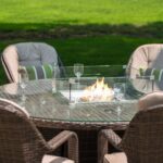 Wentworth 4 Seater Dining Set With Firepit - Image 2