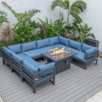 Cheltenham Aluminium 8 Seater U Shaped Sofa Set without Fire Pit Table - Image 4
